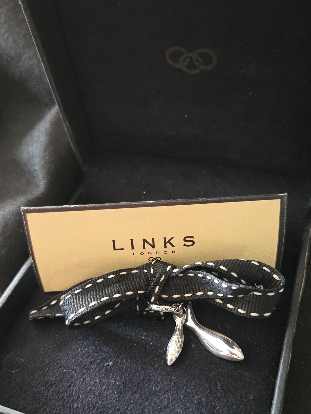 NIB Rare Vintage Y2K Links of London Sterling Silver "Sirens" Fish Charm - Mint